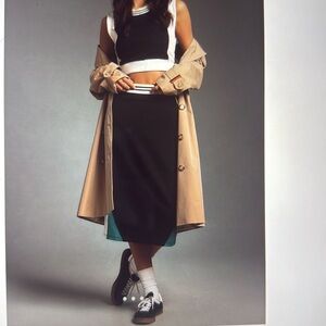 Black Midi Pencil Skirt